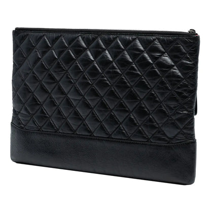 Chanel Large Aged Calfskin Gabrielle O Case Clutch