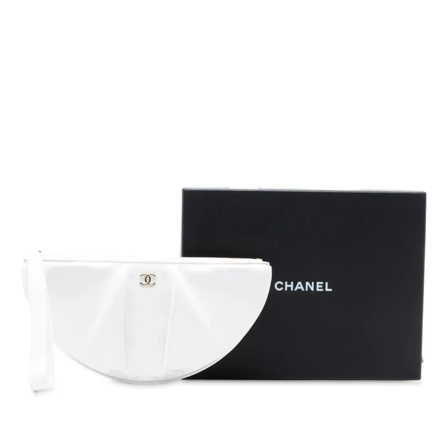 Chanel Lambskin Wave Clutch