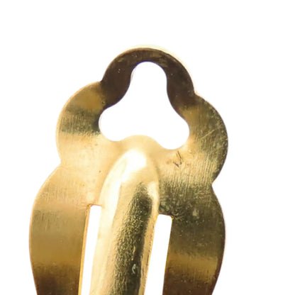 Chanel CC Gold Plated Round Clip On Earrings