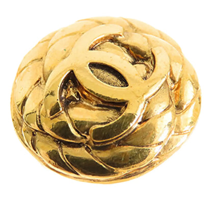 Chanel CC Gold Plated Clip On Earrings