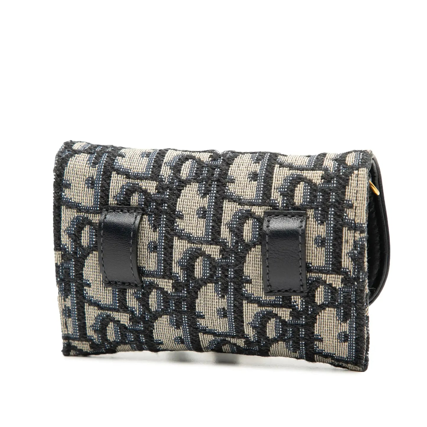 Dior Nano Oblique Canvas Saddle Chain Pouch
