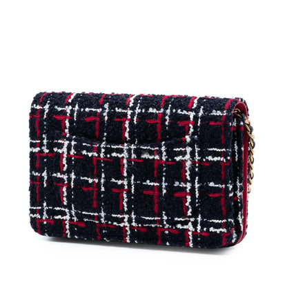 Chanel Tweed Written in Chain Logo Wallet on Chain