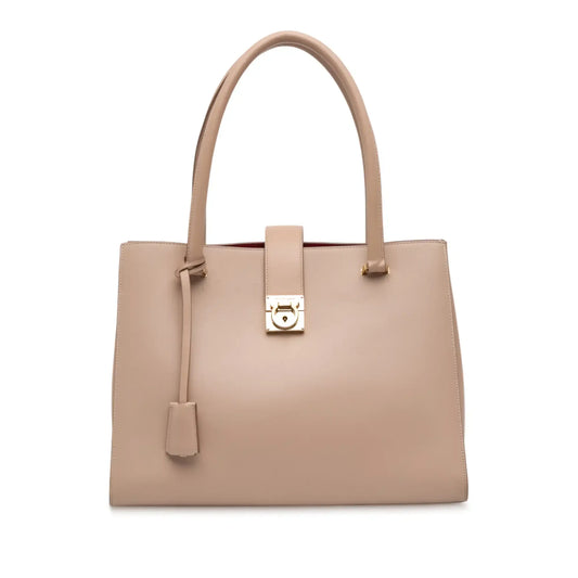 Ferragamo Leather Gancini Marlene Tote