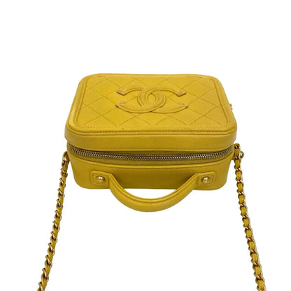 Chanel Small Caviar CC Filigree Vanity Bag