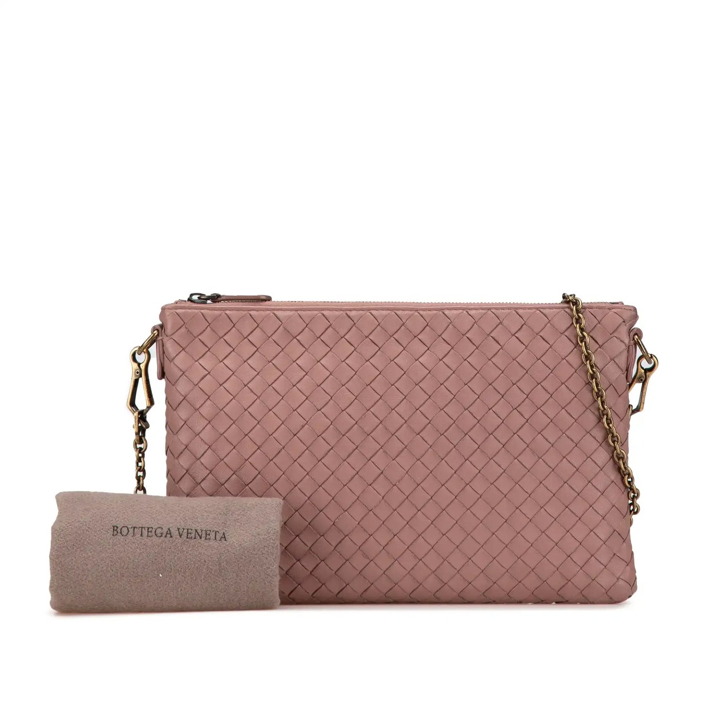 Bottega Veneta Nappa Intrecciato Wallet On Chain