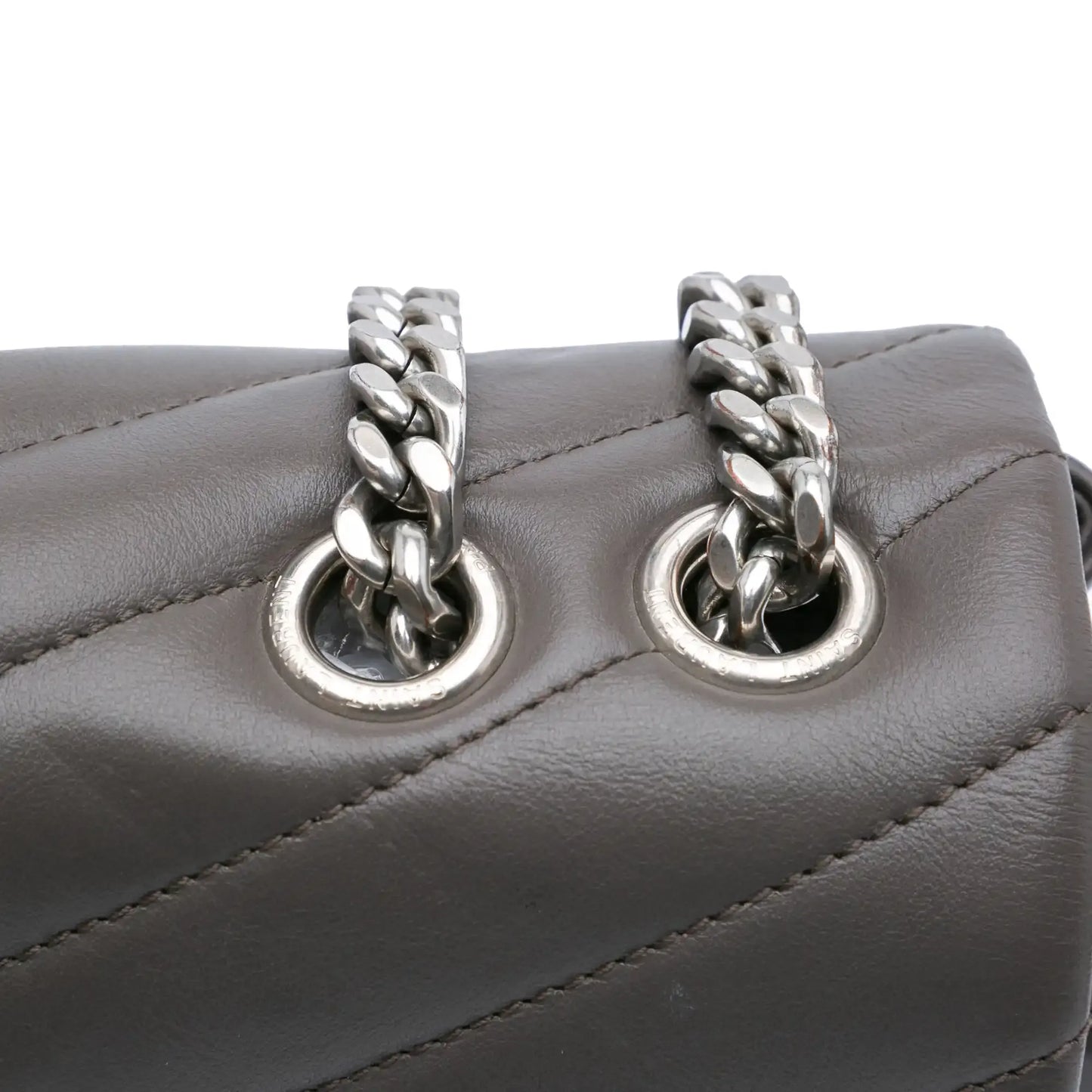 Saint Laurent Large Leather Monogram Matelasse LouLou Shoulder Bag