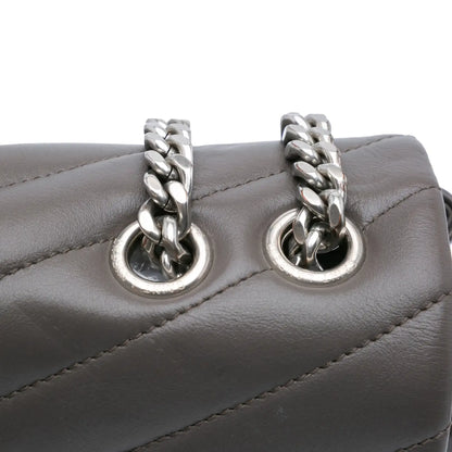 Saint Laurent Large Leather Monogram Matelasse LouLou Shoulder Bag