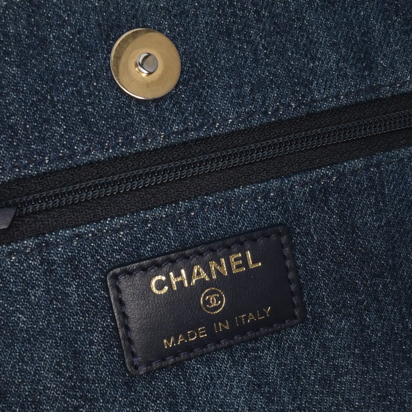 Chanel Denim 19 Flap Wallet On Chain