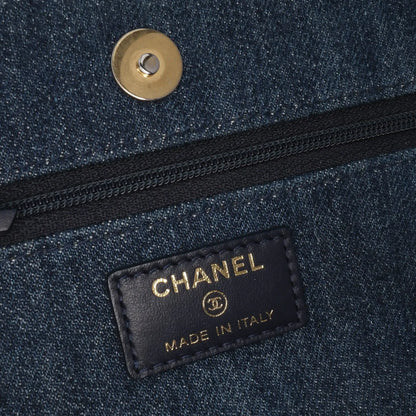 Chanel Denim 19 Flap Wallet On Chain
