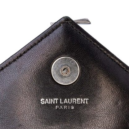 Saint Laurent Baby Patent Chevron Classic Monogram Chain Bag