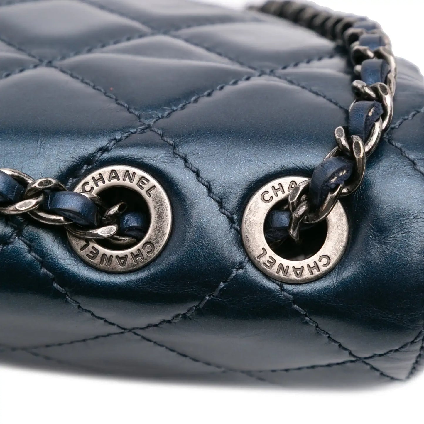 Chanel Quilted Glazed Calfskin Coco Pleats Flap