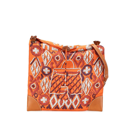 Hermès Silk and Barenia Kelly En Perles Silky City 33