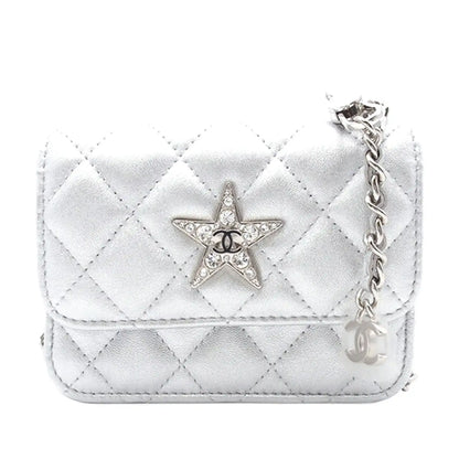 Chanel Metallic Lambskin Crystal Star Chain Belt Bag