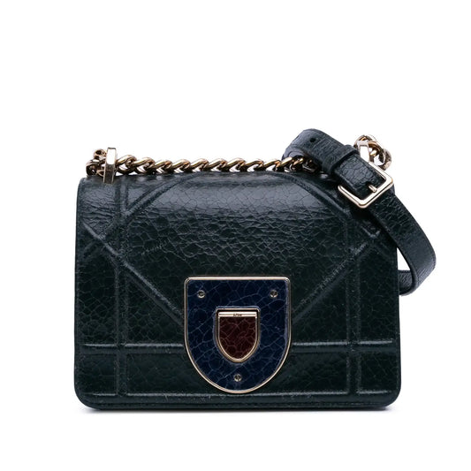 Dior Mini Crackled Deerskin Diorama Flap