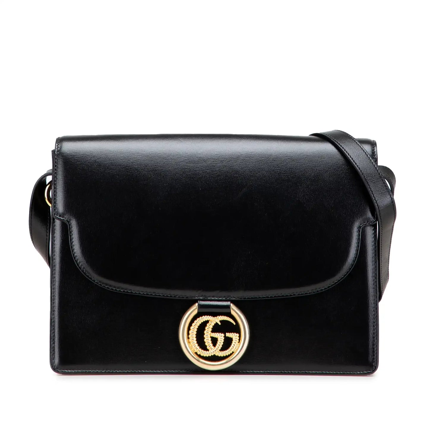 Gucci Medium Textured Calfskin GG Torchon Ring Crossbody