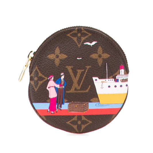 Louis Vuitton Monogram Transatlantic Cruises Round Coin Purse