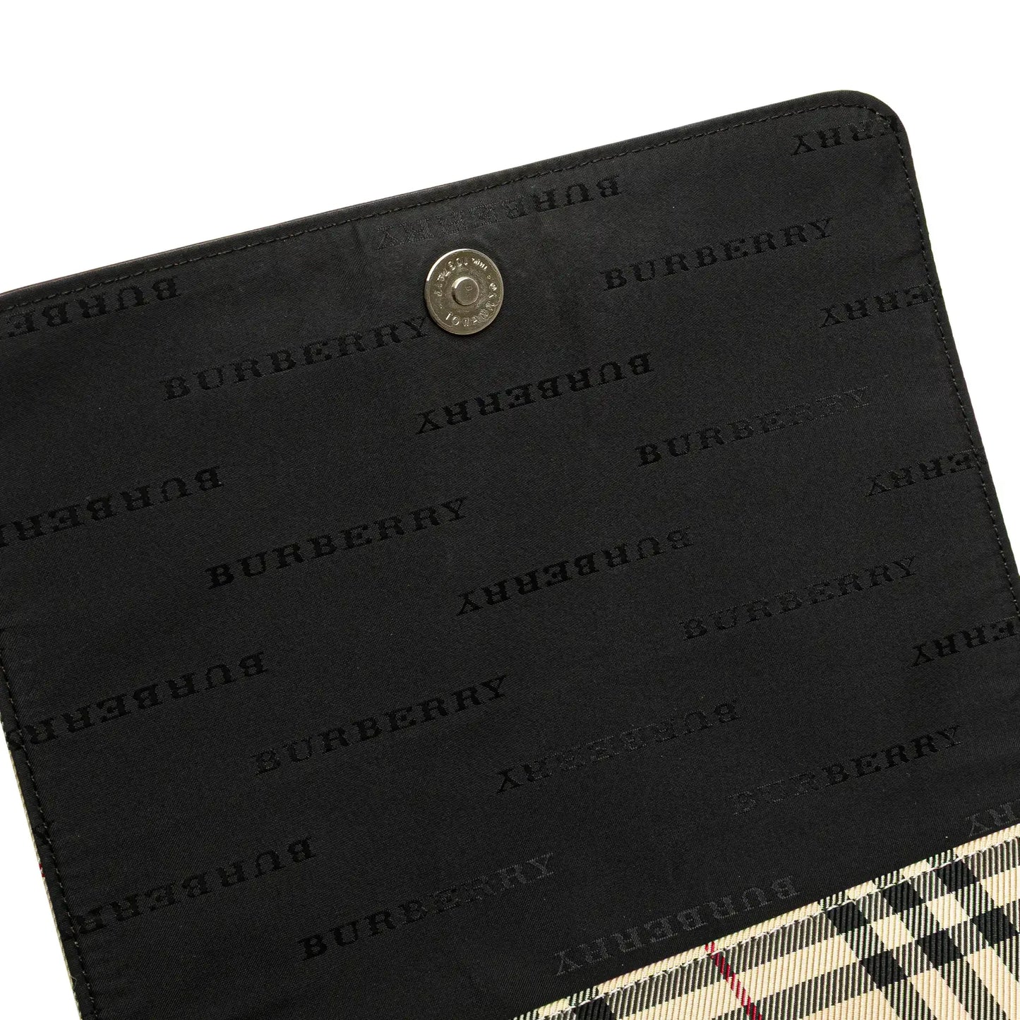 Burberry House Check Canvas Flap Crossbody