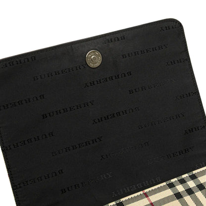Burberry House Check Canvas Flap Crossbody