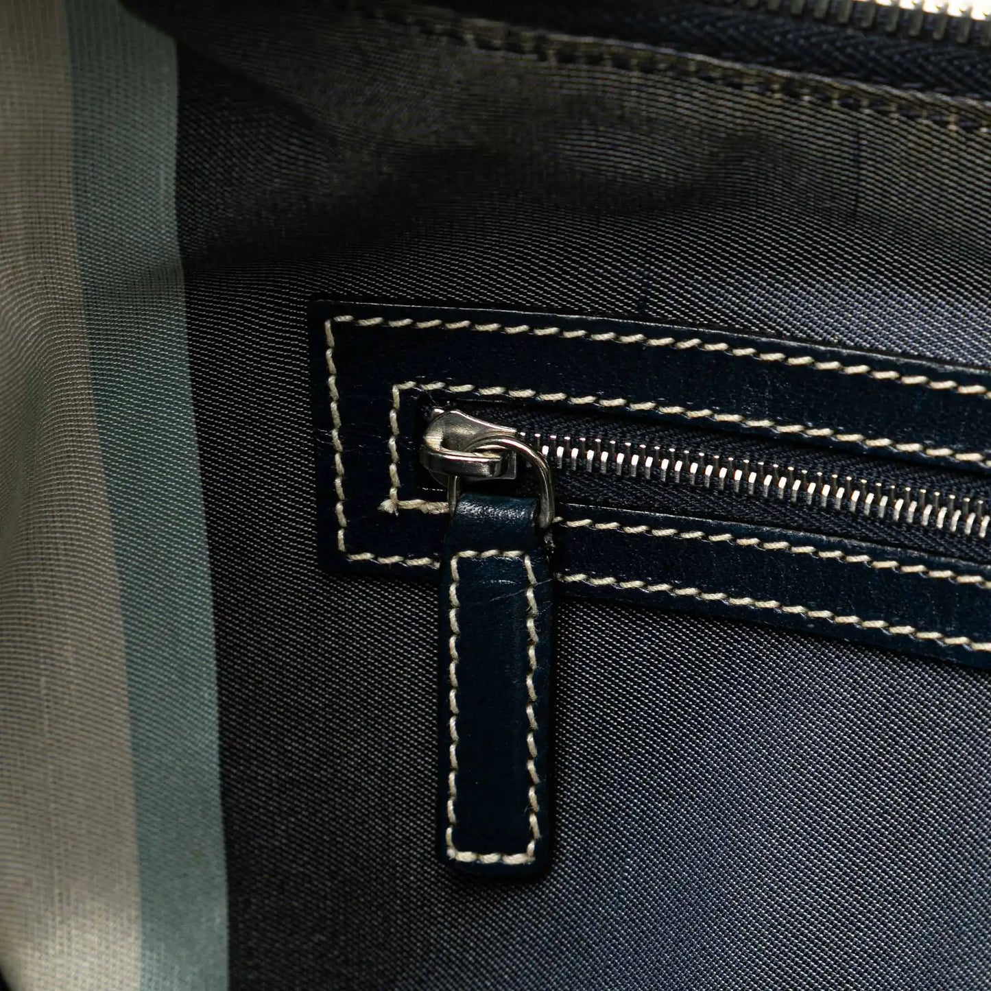 Fendi Canvas Croissant Shoulder Bag