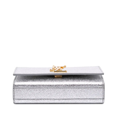 Saint Laurent Small Metallic Calfskin Classic Monogram Kate Crossbody