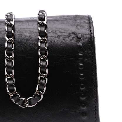 Chanel CC Embossed Lambskin Wallet on Chain