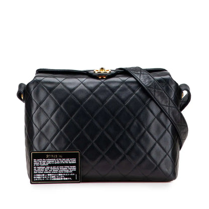 Chanel CC Quilted Lambskin Crossbody