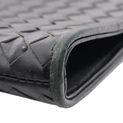 Bottega Veneta Leather Intrecciato Clutch
