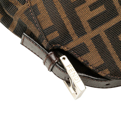 Fendi Zucca Canvas Double Flap Mamma