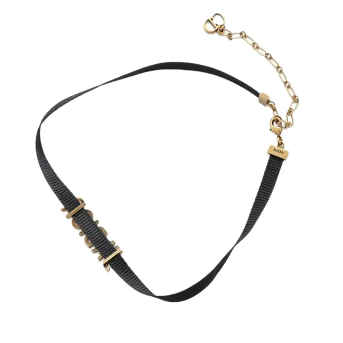 Dior Nylon Grosgrain Ribbon JAdior Choker Necklace