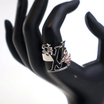 Louis Vuitton Palladium Plated Enamel Fairytale Cocktail Ring