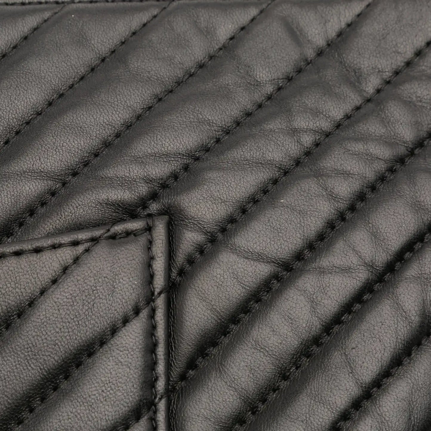 Chanel Large Chevron Caviar Ancient Greek Charms O Case Clutch