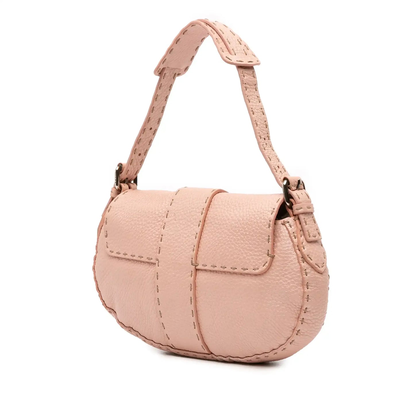 Fendi Leather Selleria Shoulder Bag