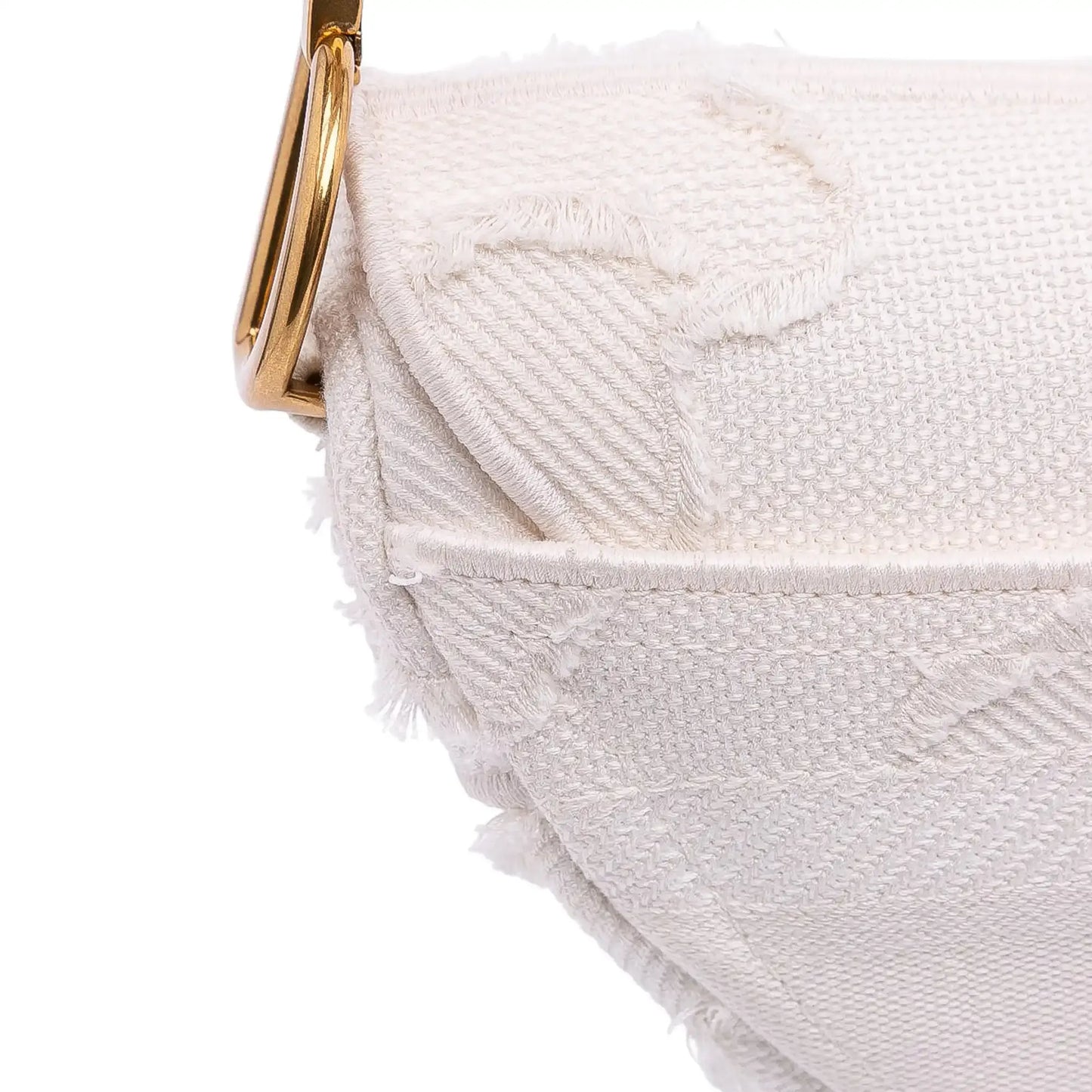 Dior Mini Canvas Embroidered Camouflage Saddle Bag