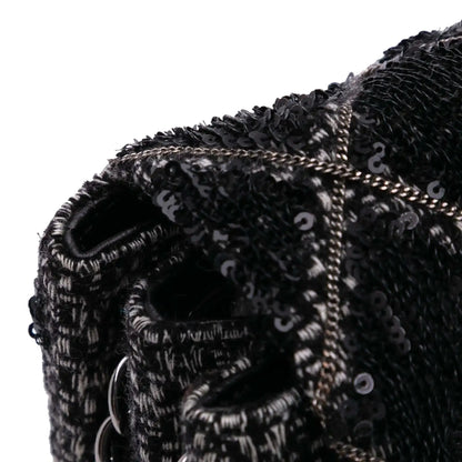 Chanel Large Tweed and Sequin Icons 3 Accordion Flap