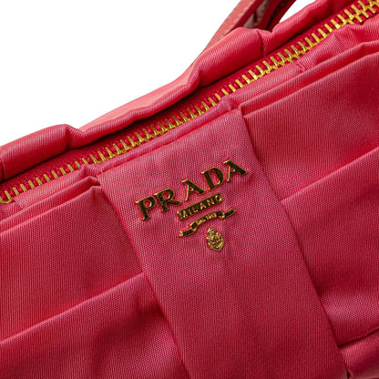 Prada Tessuto Bow Wristlet Clutch
