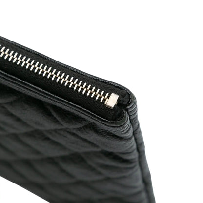 Chanel Large Lambskin Boy O Case Clutch
