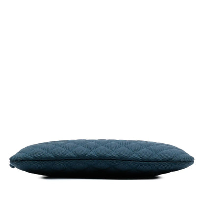 Chanel Medium Quilted Nylon Fluo Boy O Case Clutch