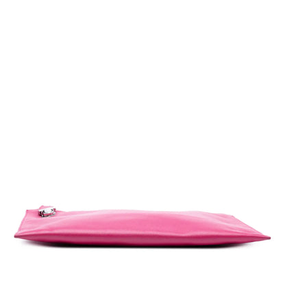 Prada Saffiano Lux Zip Clutch