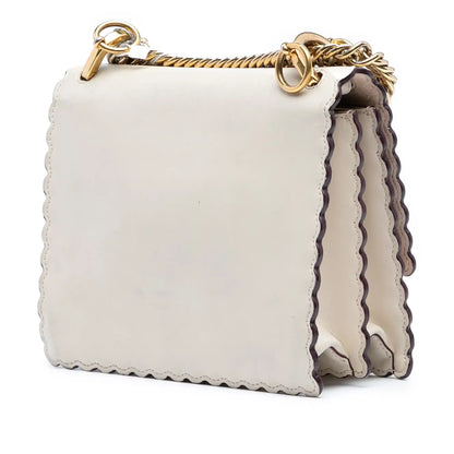 Fendi Small Scalloped Leather Kan I Crossbody