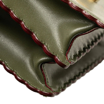 Fendi Small Scalloped Leather Kan I Crossbody