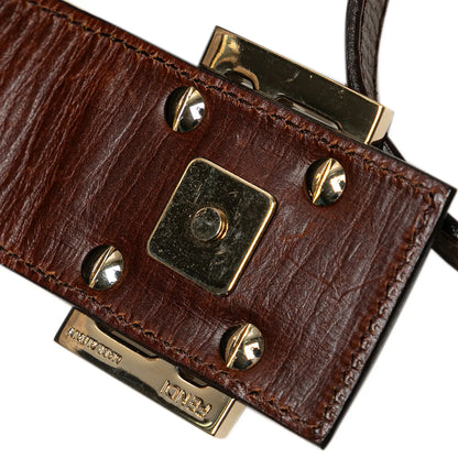 Fendi Zucchino Canvas Shoulder Bag