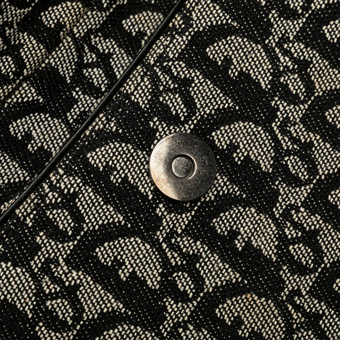 Dior Diorissimo Trotter Canvas Saddle Shoulder Bag