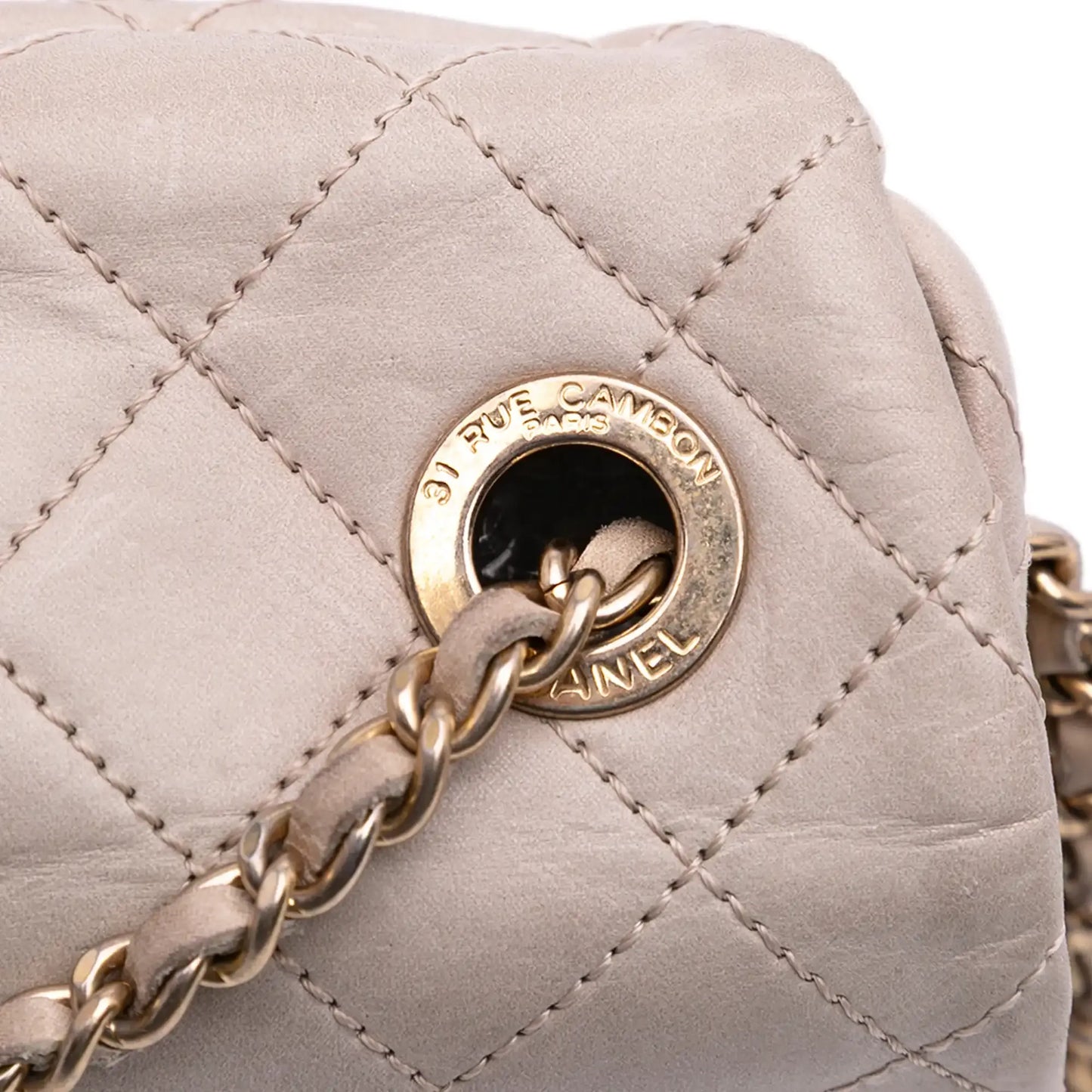 Chanel Small Aged Calfskin Chic Quilt Flap