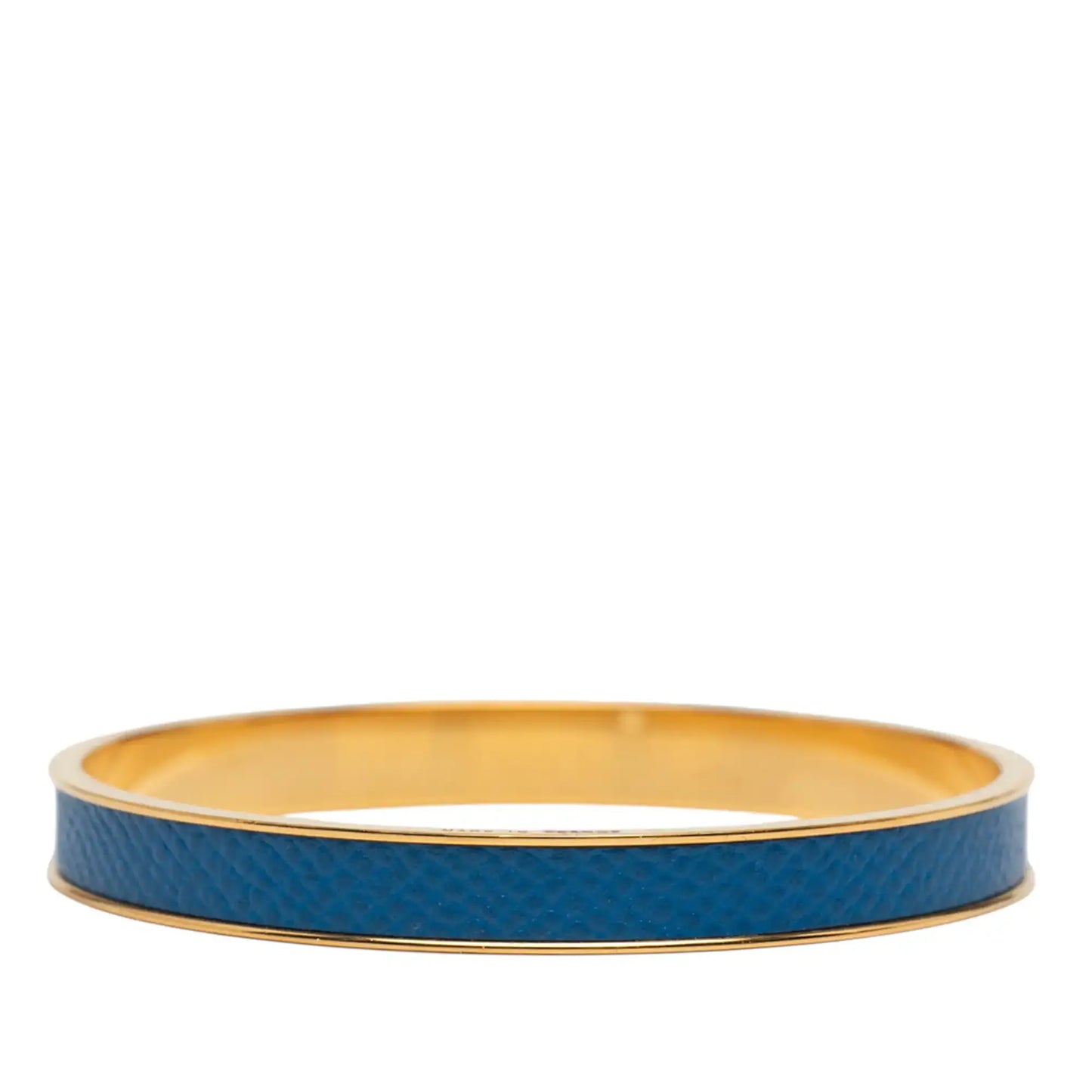 Hermès Leather Kelly Cadena Lock Bangle Bracelet