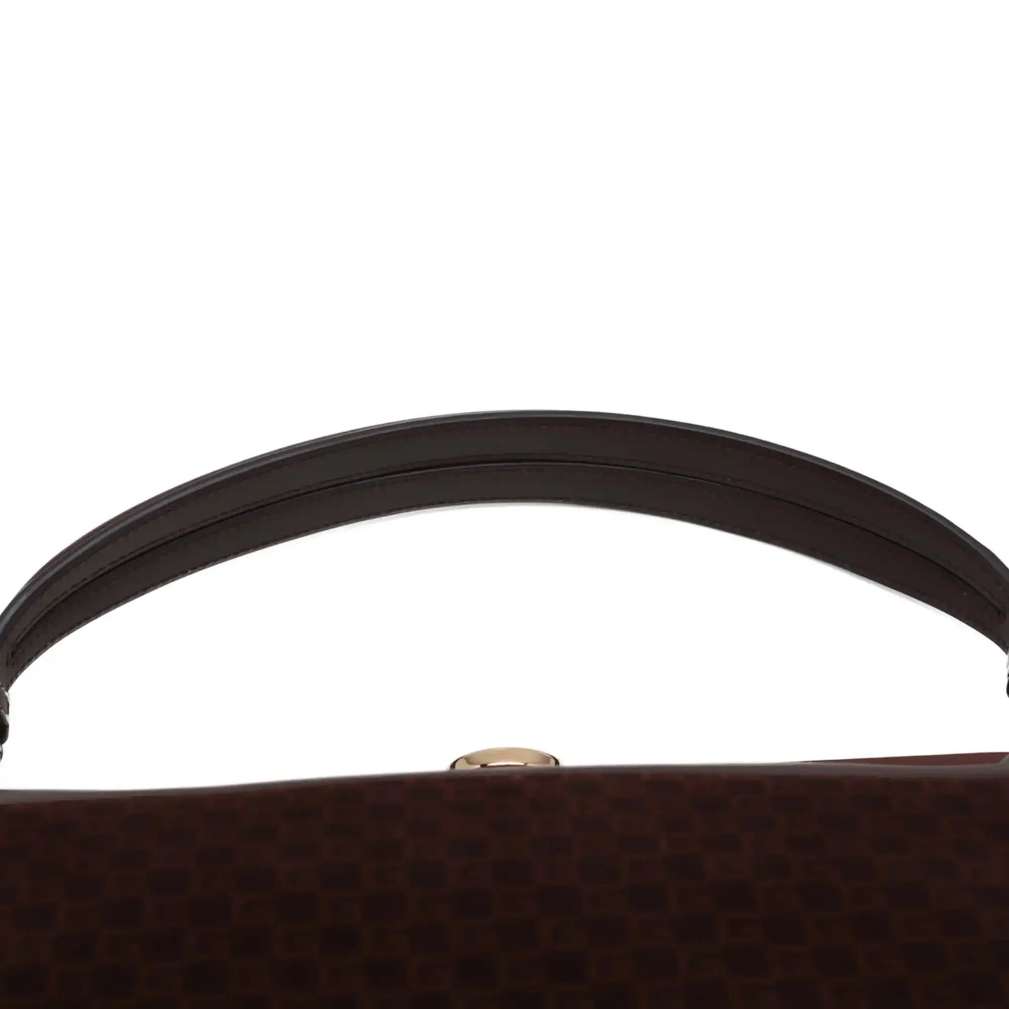 Gucci G Square Suede Ophidia Virgo Top Handle Bag