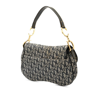 Dior Diorissimo Canvas Double Saddle Bag