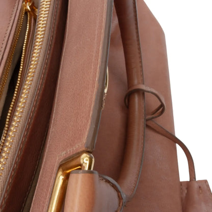 Prada Glace Calf Frame Satchel