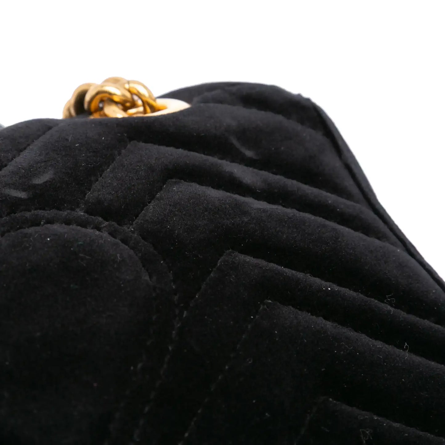Gucci Small GG Marmont Matelasse Velvet Shoulder Bag