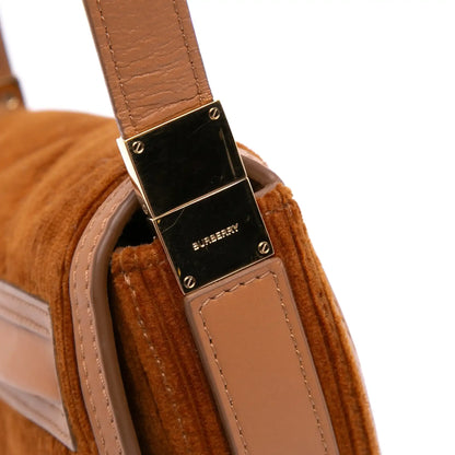 Burberry Micro Corduroy Olympia Shoulder Bag