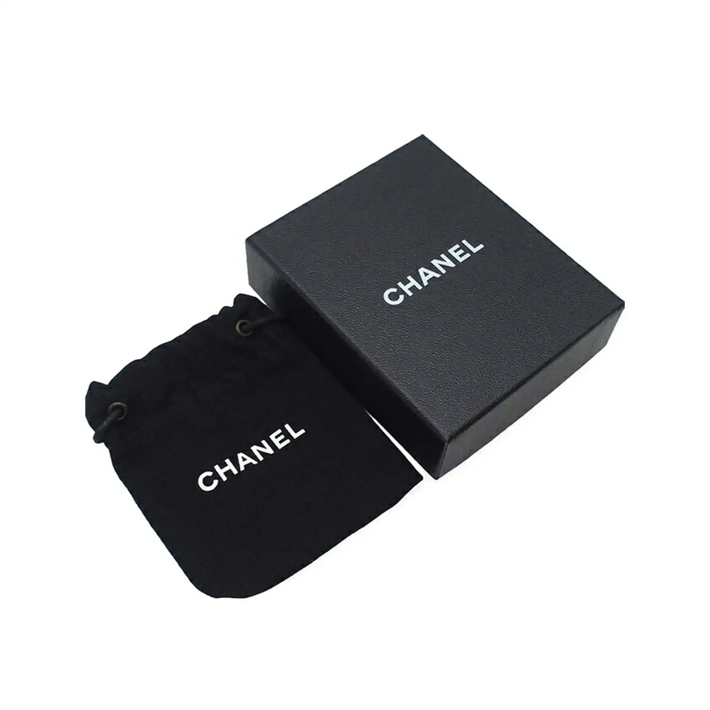 Chanel CC Gold Plated Round Pendant Necklace